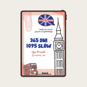 Fiszki do nauki języka angielskiego - 365 dni, 1095 słów